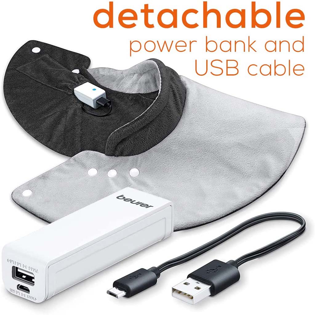 Beurer HK57 Wireless Shoulder Heating Pad with Power Bank