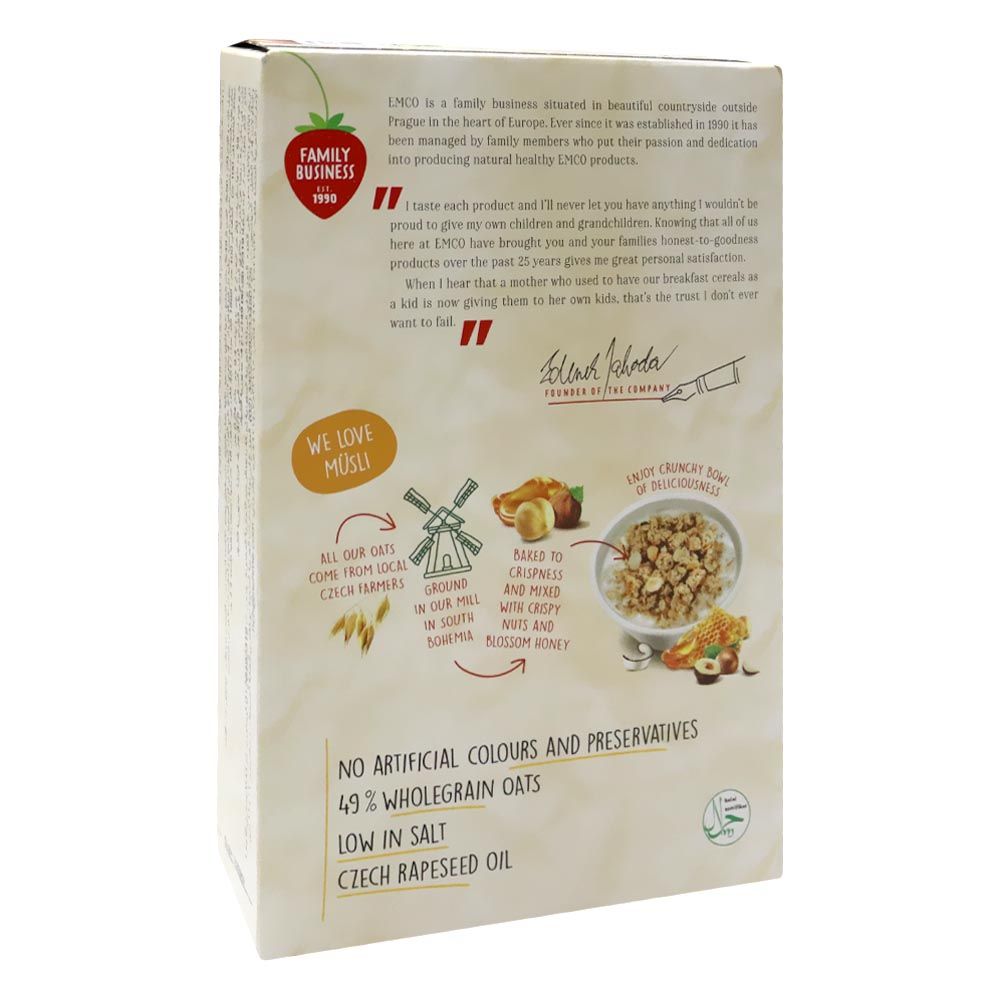 Emco Crunchy Musli With Honey and Nuts 375 g Promo