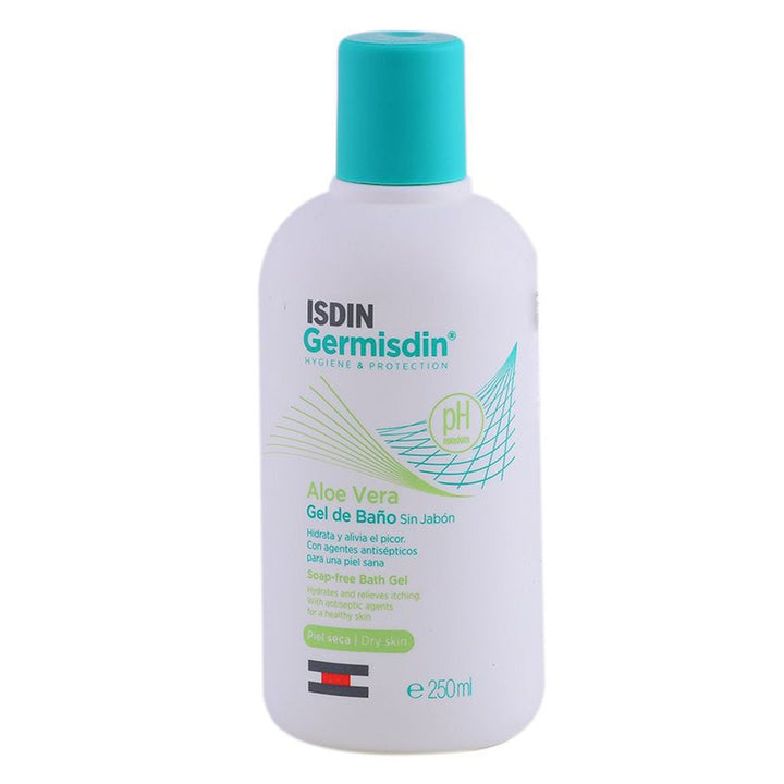 Isdin Germisdin Aloe Vera Soap-Free Bath Gel For Dry Skin 250ml + Original Soap-Free Bath Gel For Normal Skin 250ml PROMO PACK