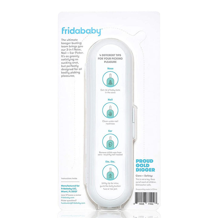 FridaBaby 3-In-1 Nose, Nail + Ear Picker Essential Tool For Babies