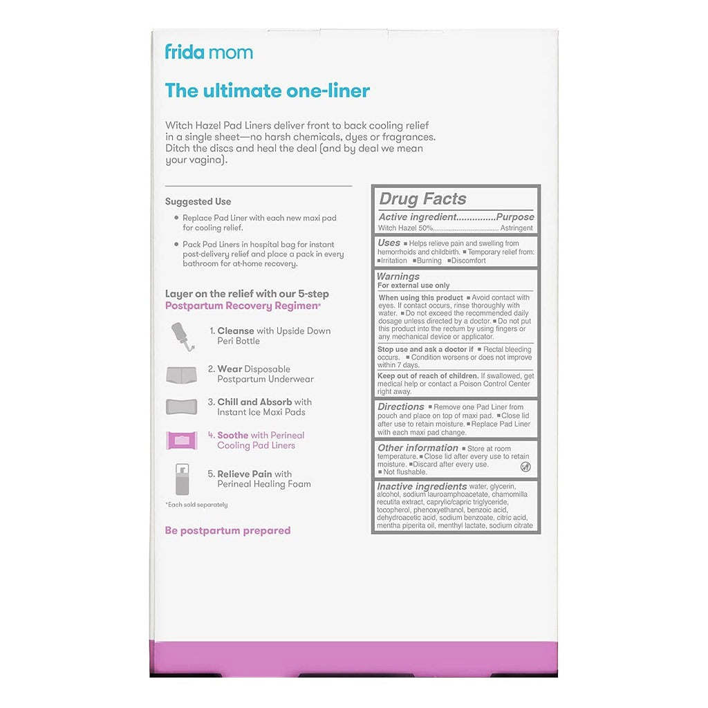 FridaMom Witch Hazel Perineal Cooling Pad Liners