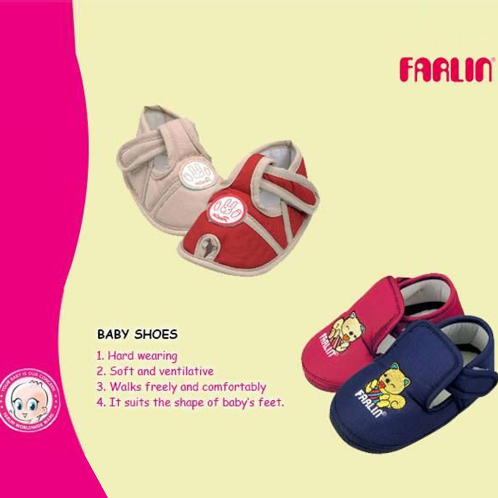 Farlin Soft Padded Protection Baby Booties, BF-474, Assorted