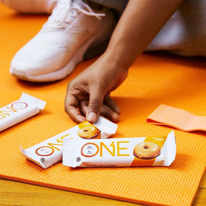 One Bar Gluten Free Protein Rich Maple Glazed Donut Flavored Protein Bar 60g