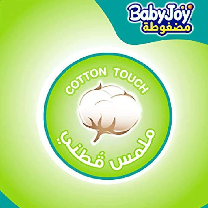 BabyJoy Compressed Diamond Pad Baby Diapers, Size 5, Junior, For 14-23Kg Baby, Giant Pack of 66's