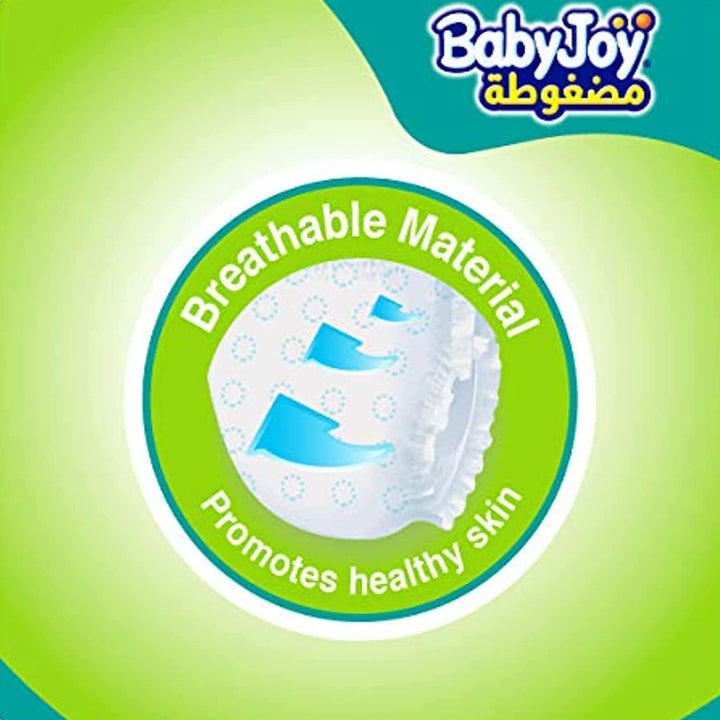BabyJoy Compressed Diamond Pad Baby Diapers, Size 6, Junior, XXL For 16-25Kg Baby, Jumbo Pack of 60's
