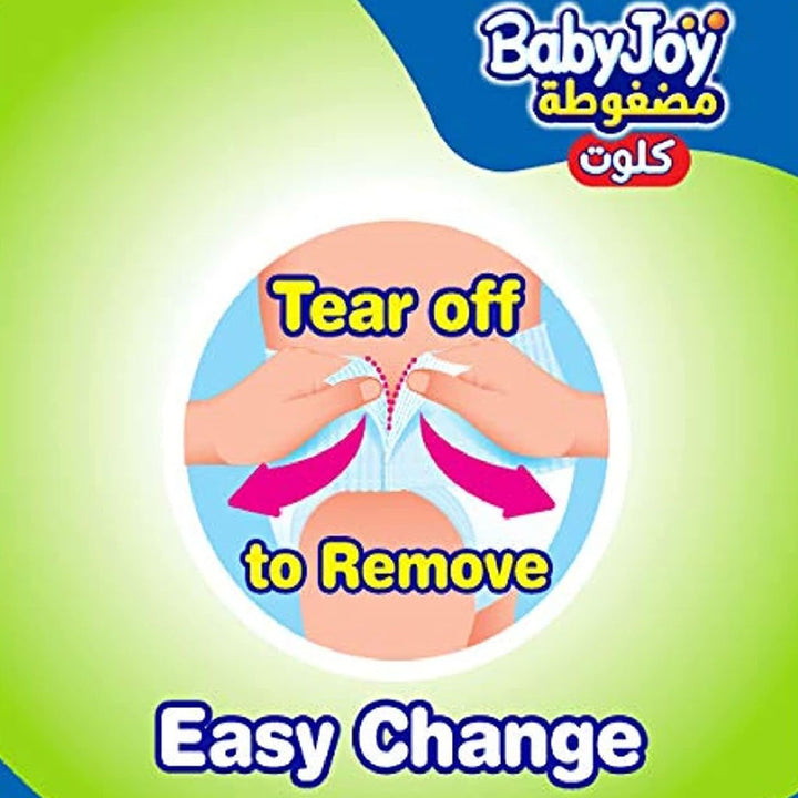 BabyJoy Compressed Diamond Pad Culotte Pant Baby Diapers, Size 7, For 18+Kg Baby, Jumbo Pack of 26's