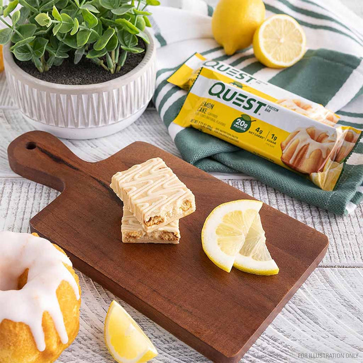 Quest Nutrition Lemon Cake Flavoured Protein Bar 60g, Pack of 12’s