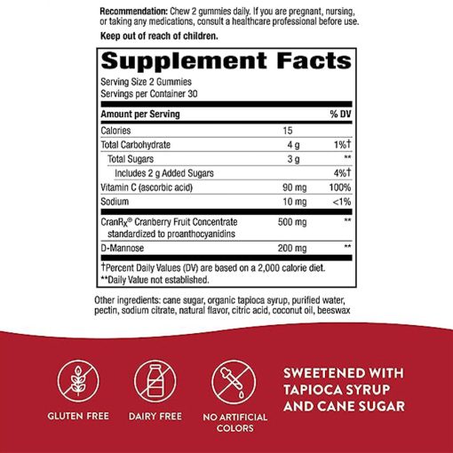Alive CranRx Gummies 60's