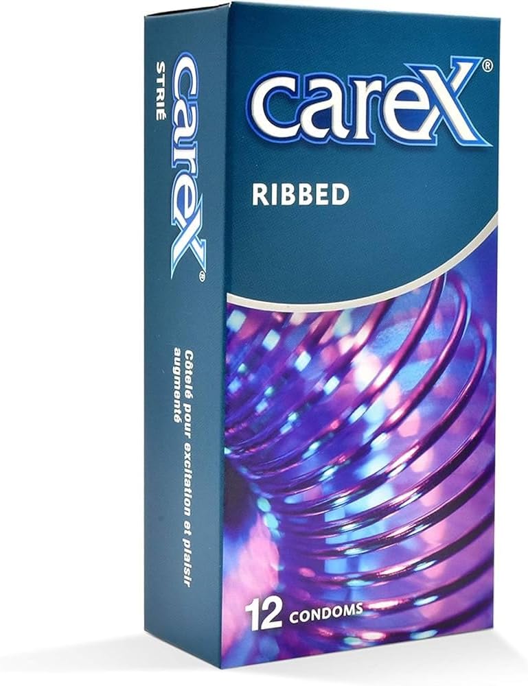 Carex Ribbed Condoms