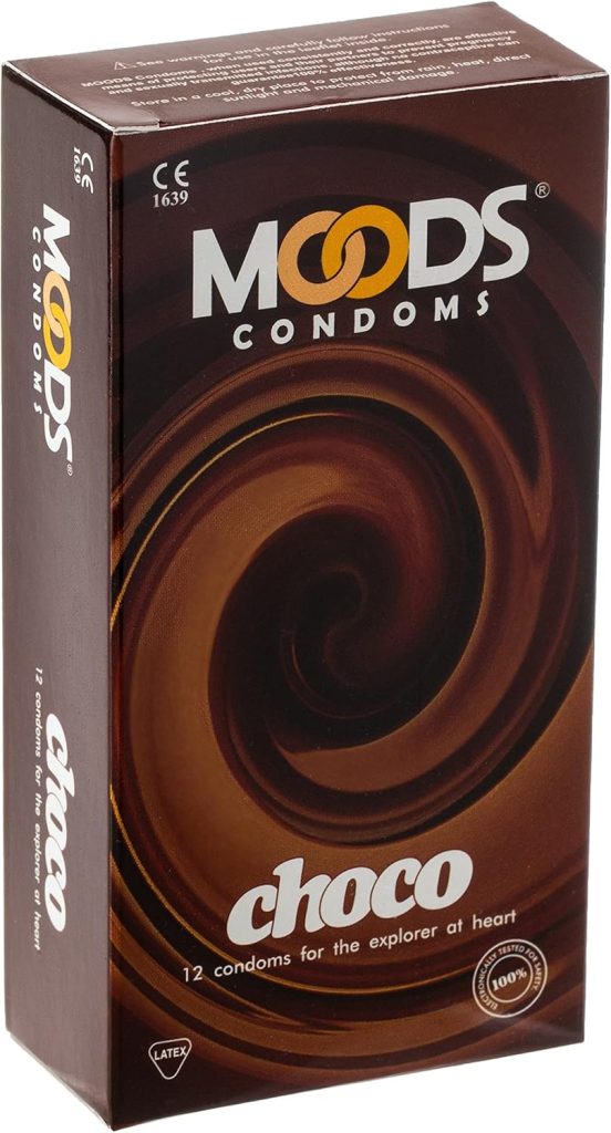 Moods Chocolate Condoms, 12 Pieces, Medium