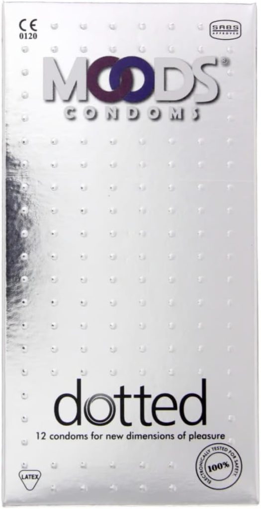 Moods Dotted Condoms, 12 Pieces, Medium