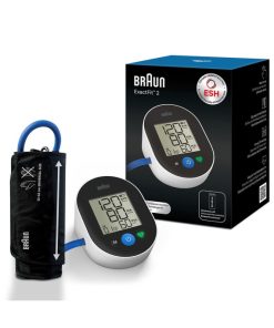 Braun Exact fit 2 Upper Arm, Big and easy to read color-coded display, Single button operation, Universal cuff size, Stores last 30 readings - BUA4050