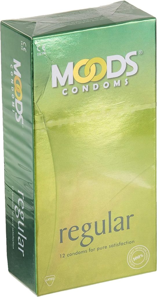 Moods Regular Condoms, 12 Pieces, Medium